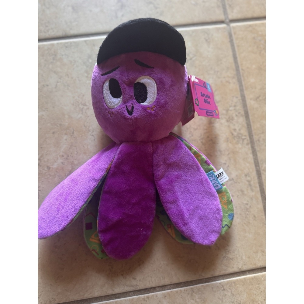 BarkBox Arcade Ollie Octopus Plush Dog Toy Squeaker Crinkle Large 50lb+ New